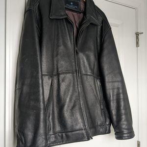 Nice Mens Trendy Kenneth Cole Reaction Leather Jacket Great Quality Large